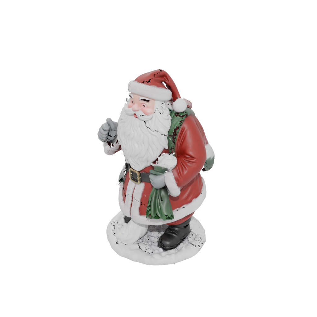 Holiday Santa Figurine Original — seasonal 3D print model, STL