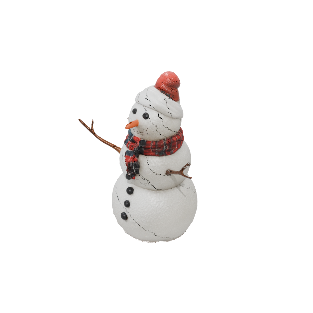 Holiday Snowman Figure — seasonal 3D print model, STL