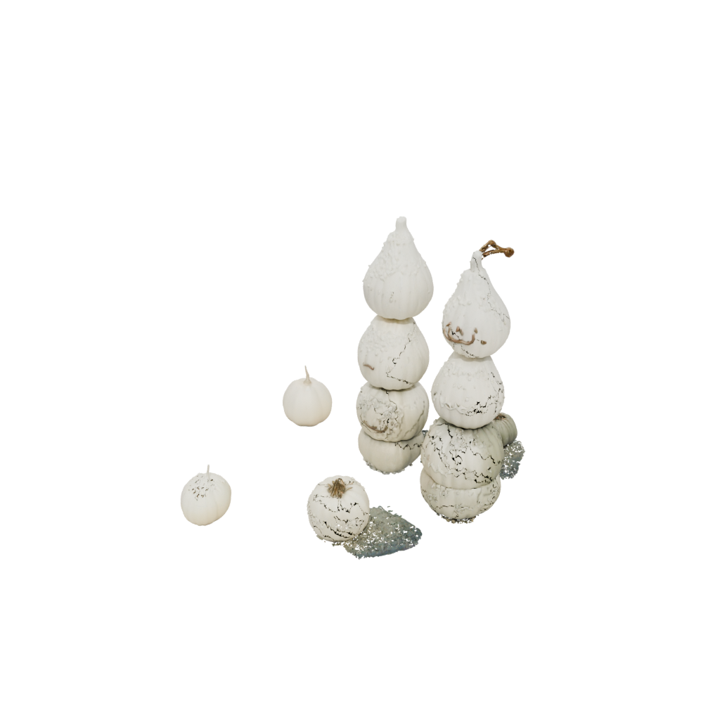 Holiday Cute Carved Gourd Figure — seasonal 3D print model, STL