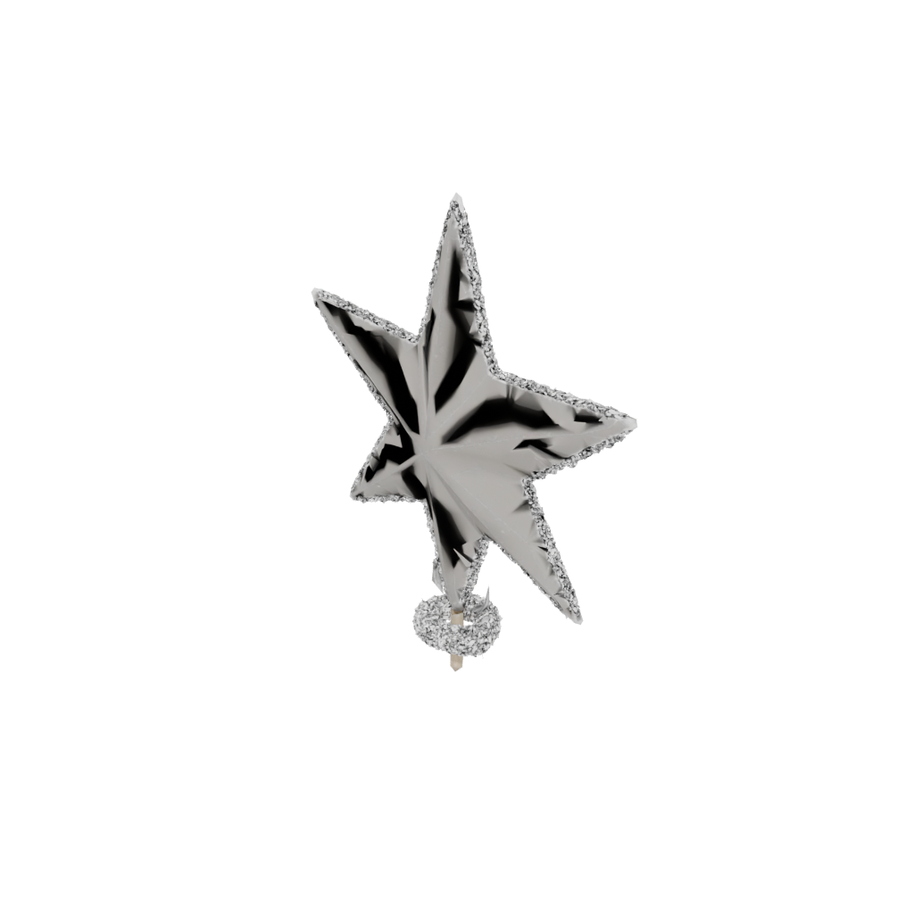 Holiday Cute Christmas Tree Topper Star — seasonal 3D print model, STL