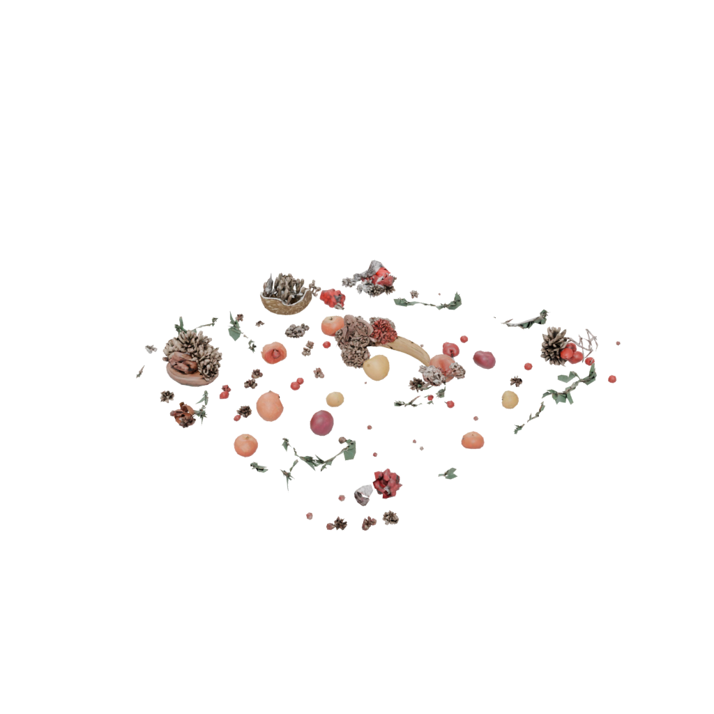 Holiday Cute Cornucopia Centerpiece — seasonal 3D print model, STL