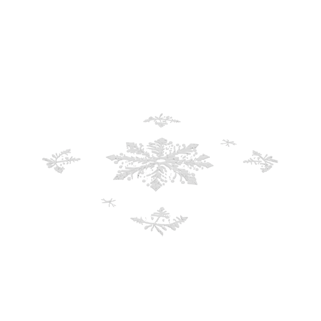 Holiday Cute Ornate Snowflake Ornament — seasonal 3D print model, STL