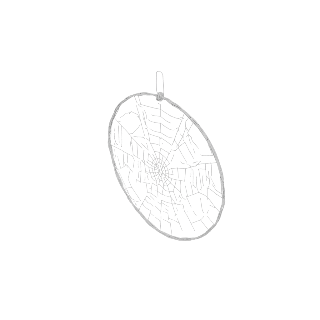 Holiday Cute Spider Web Wall Hanging — seasonal 3D print model, STL