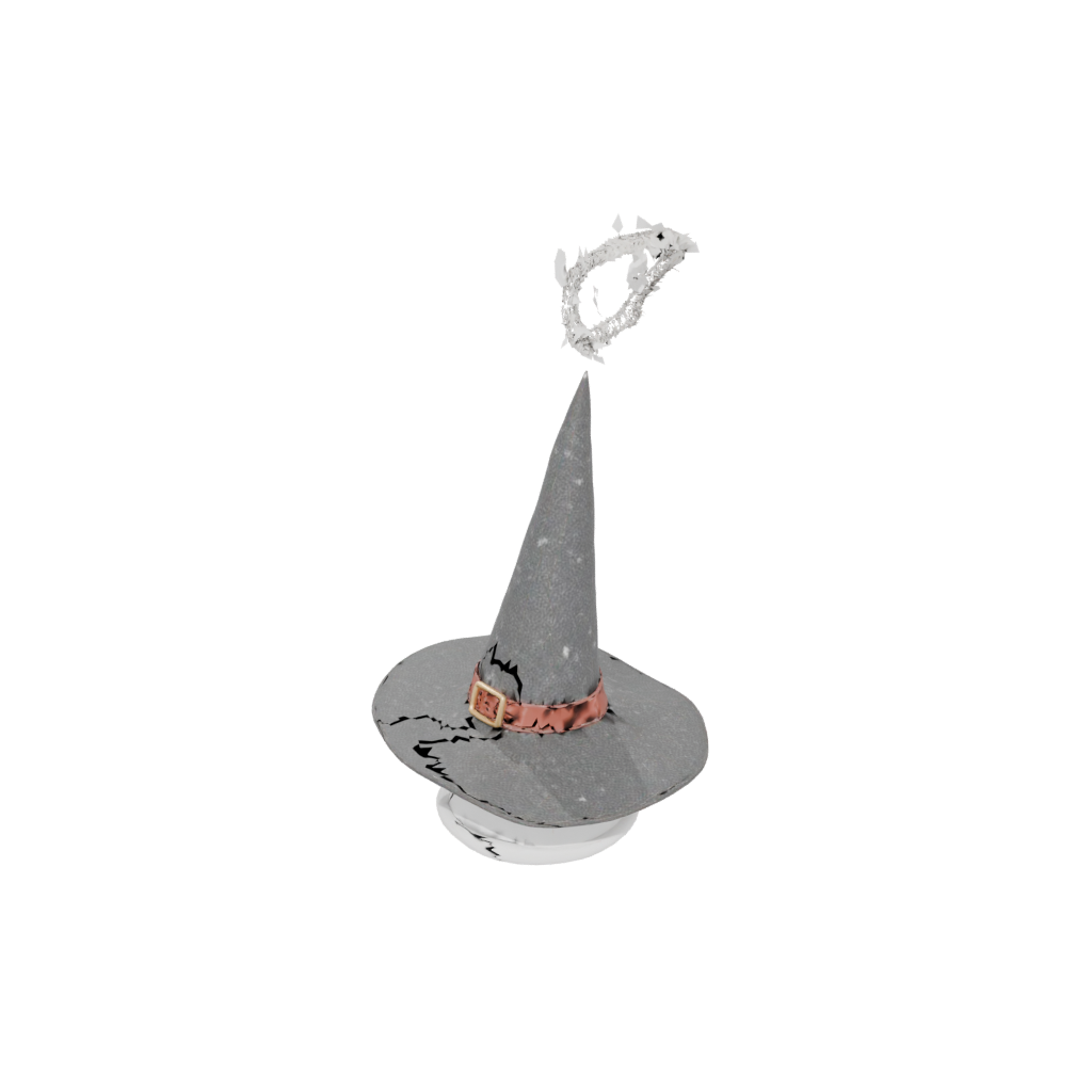 Holiday Cute Witch Hat Holder — seasonal 3D print model, STL