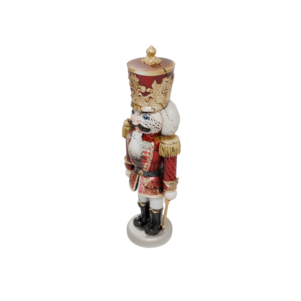 Holiday Ornate Nutcracker Soldier Original — seasonal 3D print model, STL