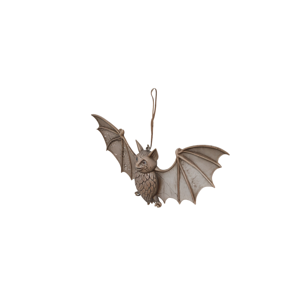 Holiday Rustic Bat Ornament — seasonal 3D print model, STL