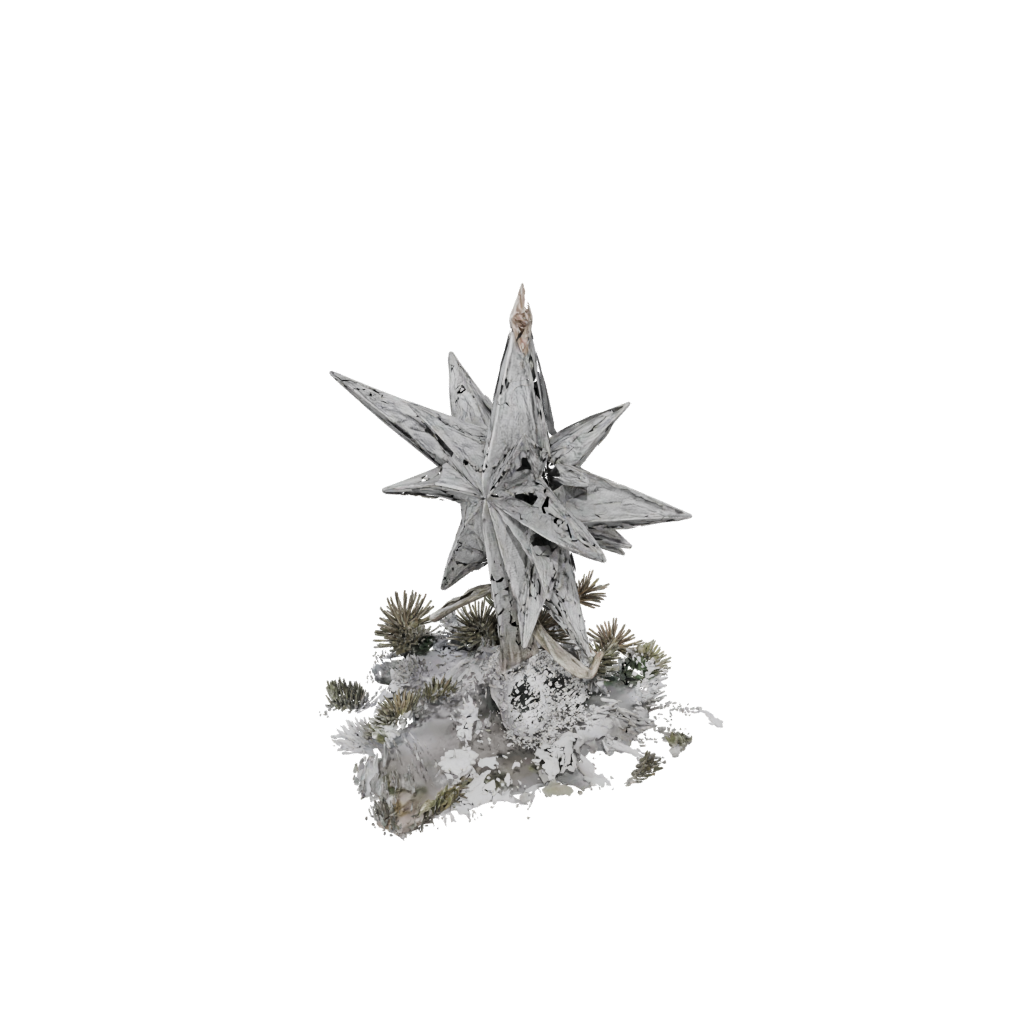 Holiday Rustic Christmas Tree Topper Star