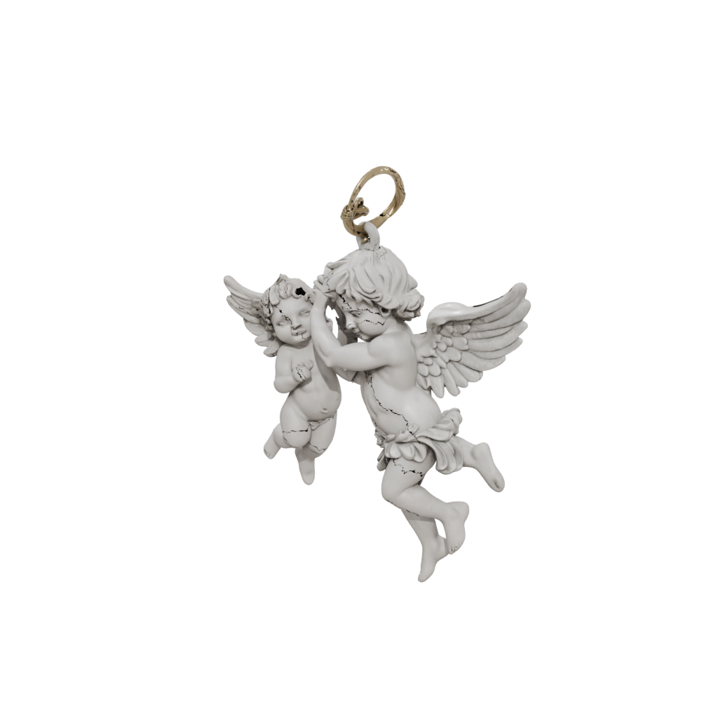 Holiday Rustic Cupid Charm — seasonal 3D print model, STL