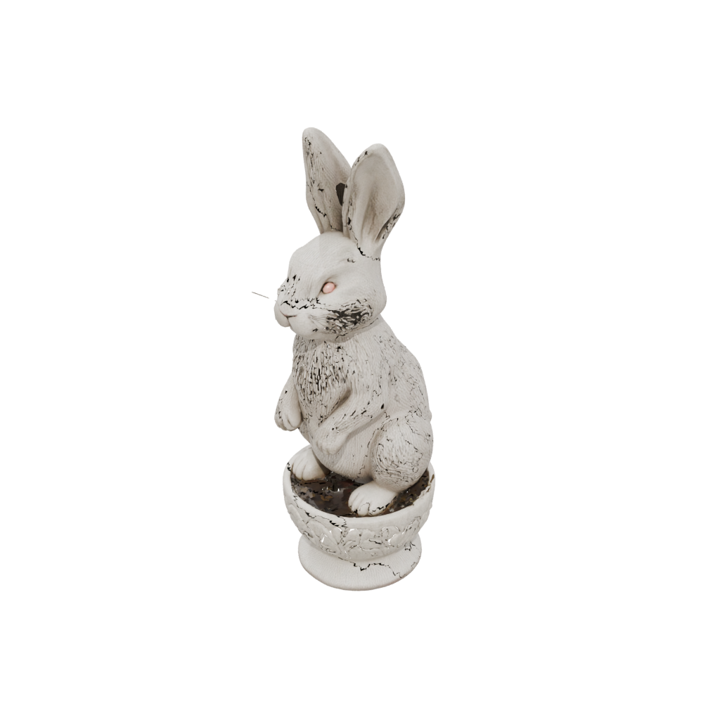 Holiday Rustic Egg Cup Bunny — seasonal 3D print model, STL