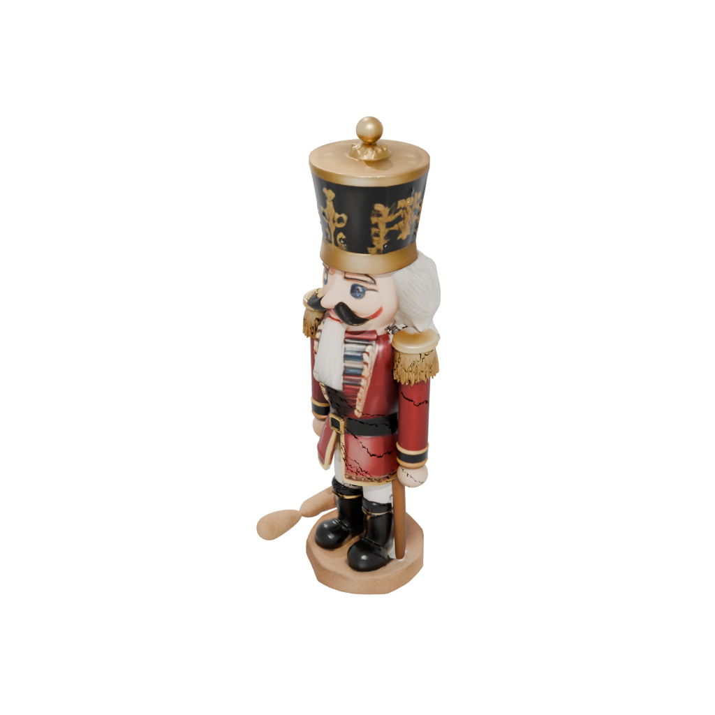 Holiday Rustic Nutcracker Soldier Original — seasonal 3D print model, STL