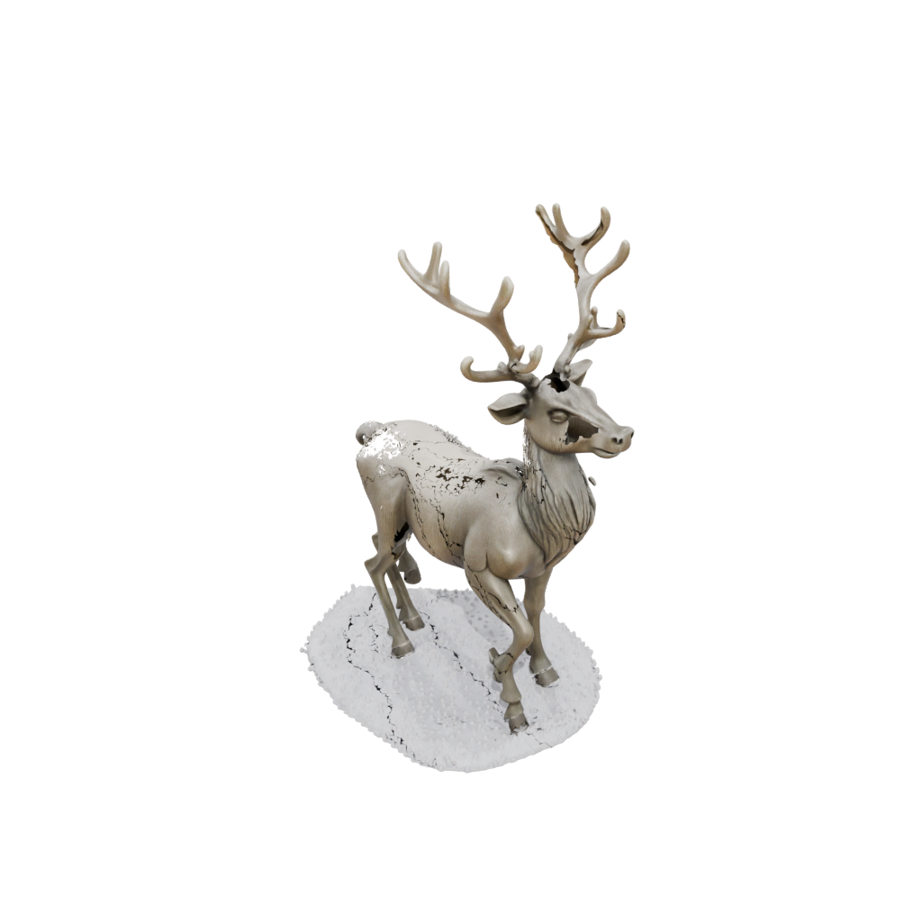 Holiday Rustic Reindeer Figurine