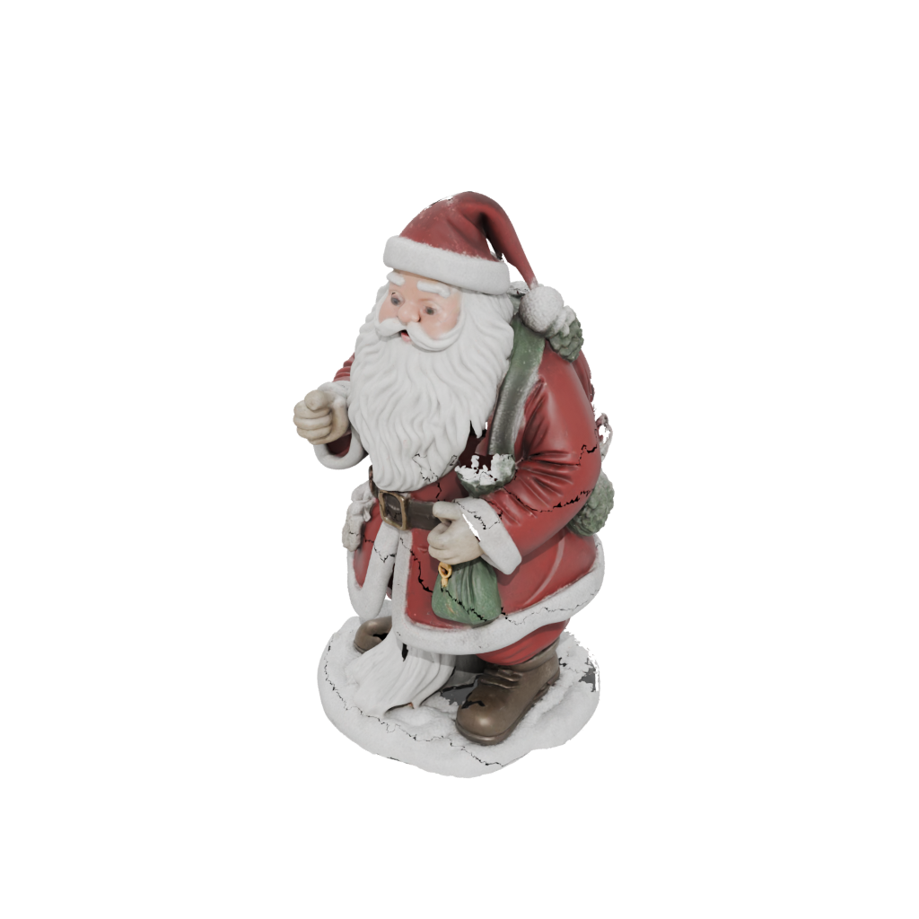 Holiday Rustic Santa Figurine Original