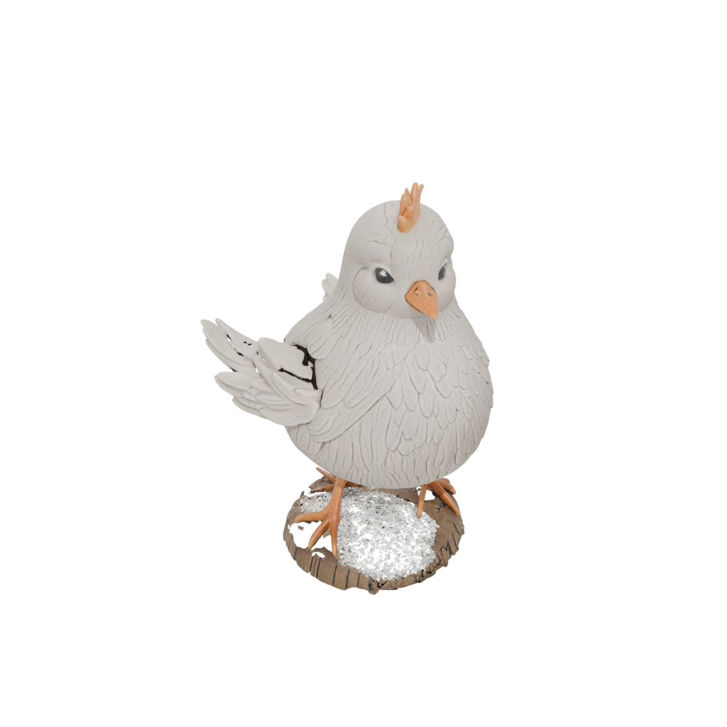 Holiday Rustic Spring Chick Figure — seasonal 3D print model, STL
