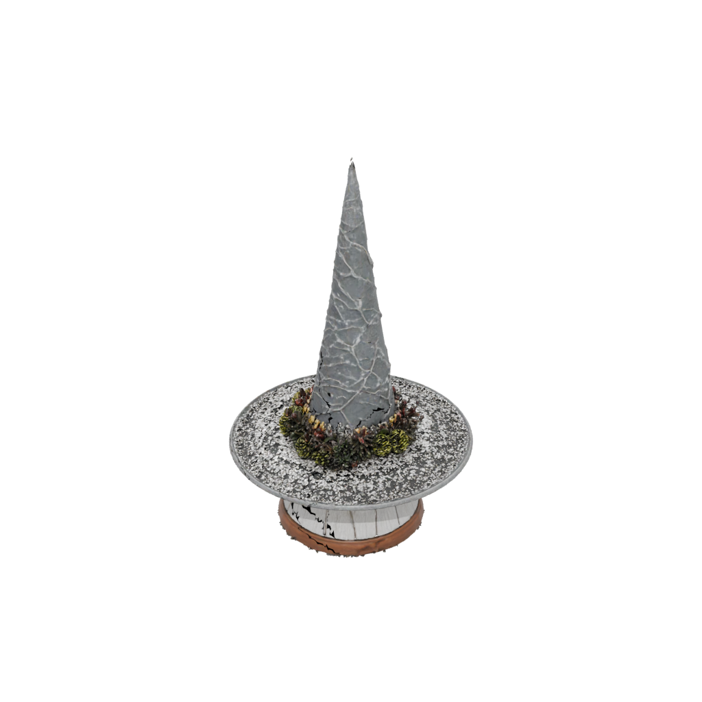 Holiday Rustic Witch Hat Holder — seasonal 3D print model, STL