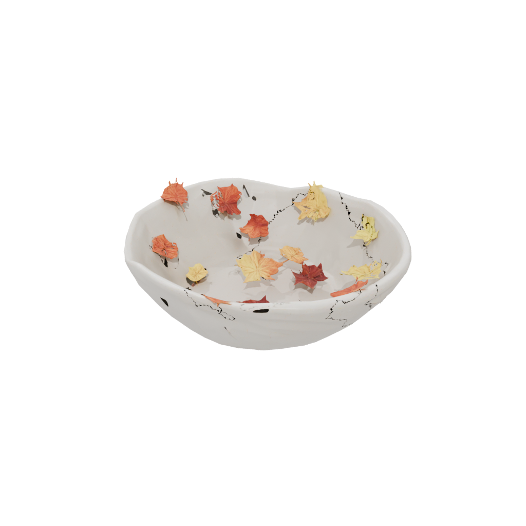 Jumbo Autumn Leaf Bowl — seasonal 3D print model, STL