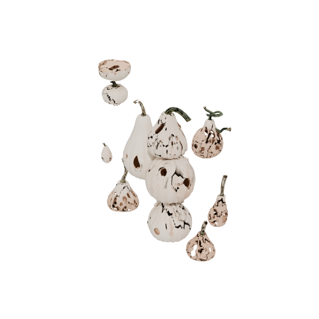 Jumbo Carved Gourd Figure — seasonal 3D print model, STL