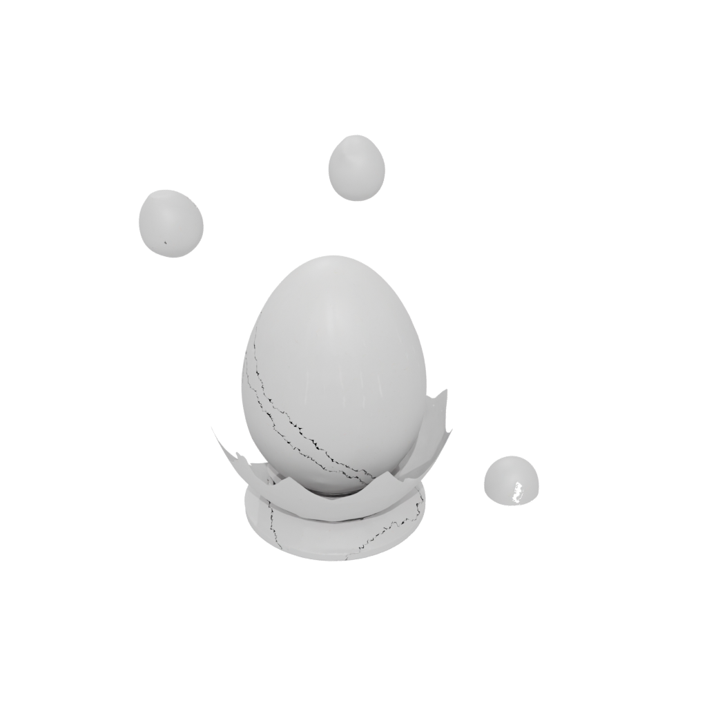 Jumbo Easter Egg Relief — seasonal 3D print model, STL