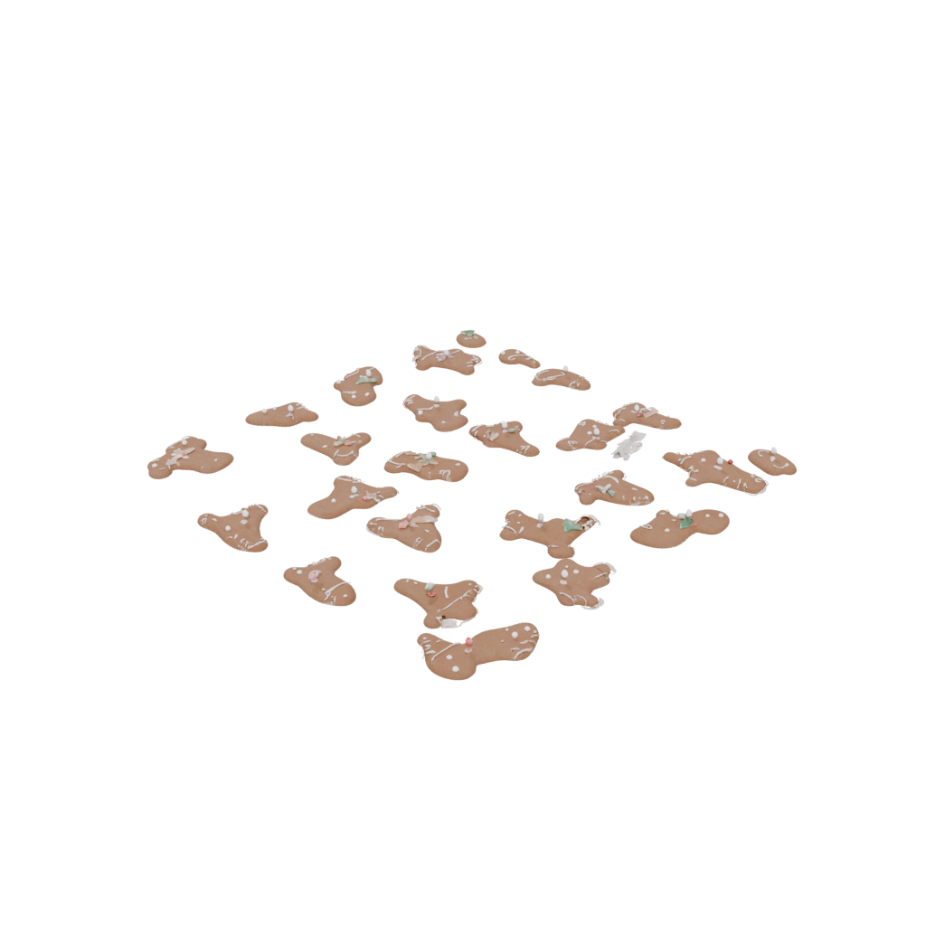 Jumbo Gingerbread Person Figure — seasonal 3D print model, STL