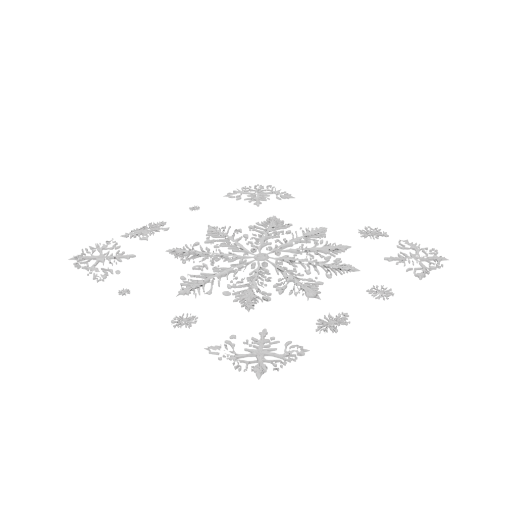 Jumbo Ornate Snowflake Ornament — seasonal 3D print model, STL