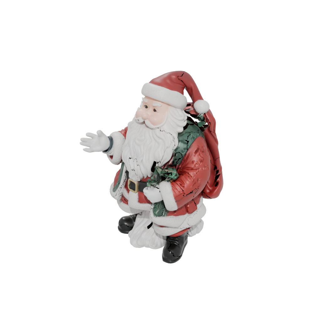 Jumbo Santa Figurine Original — seasonal 3D print model, STL