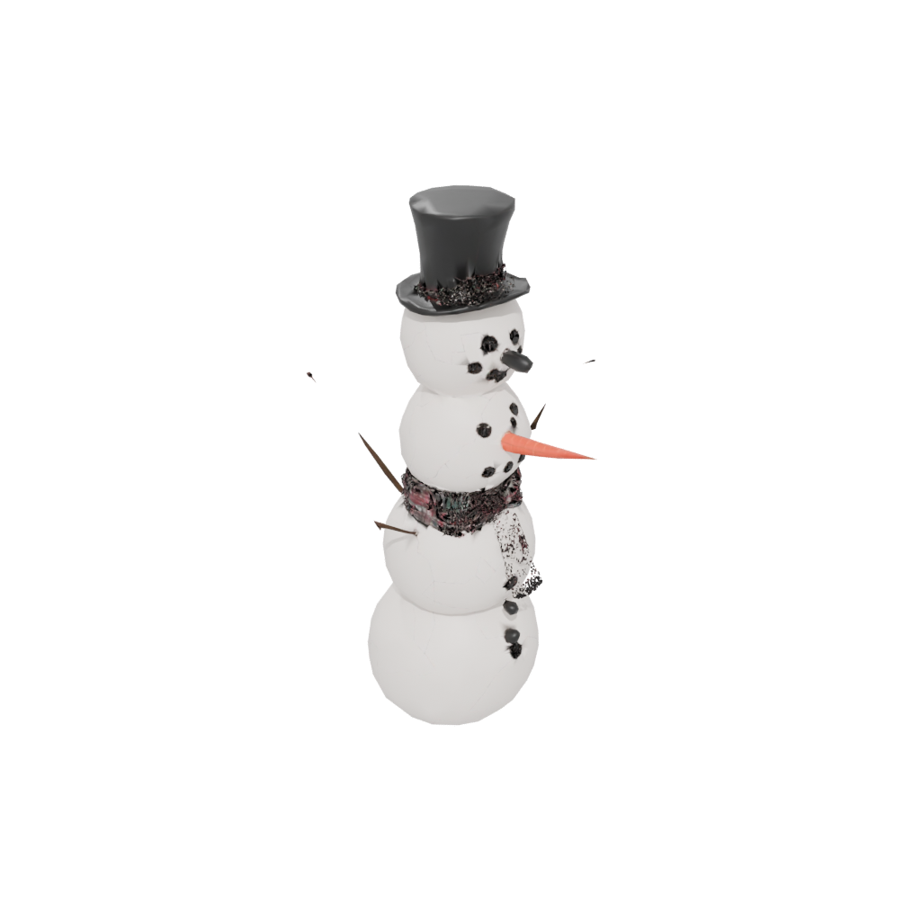Jumbo Snowman Figure — seasonal 3D print model, STL