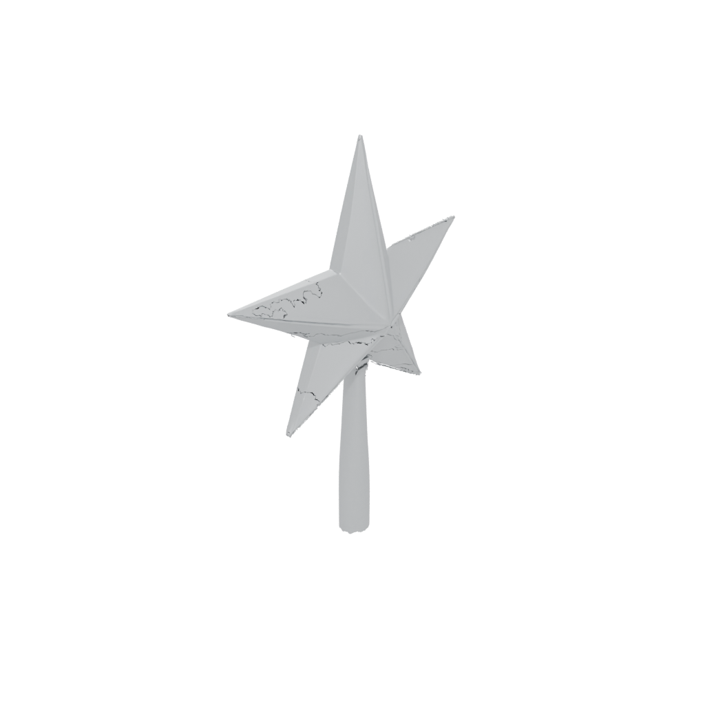 Jumbo Modern Christmas Tree Topper Star — seasonal 3D print model, STL