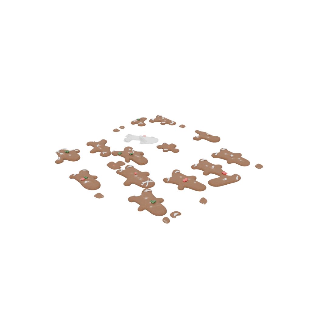 Jumbo Modern Gingerbread Person Figure — seasonal 3D print model, STL