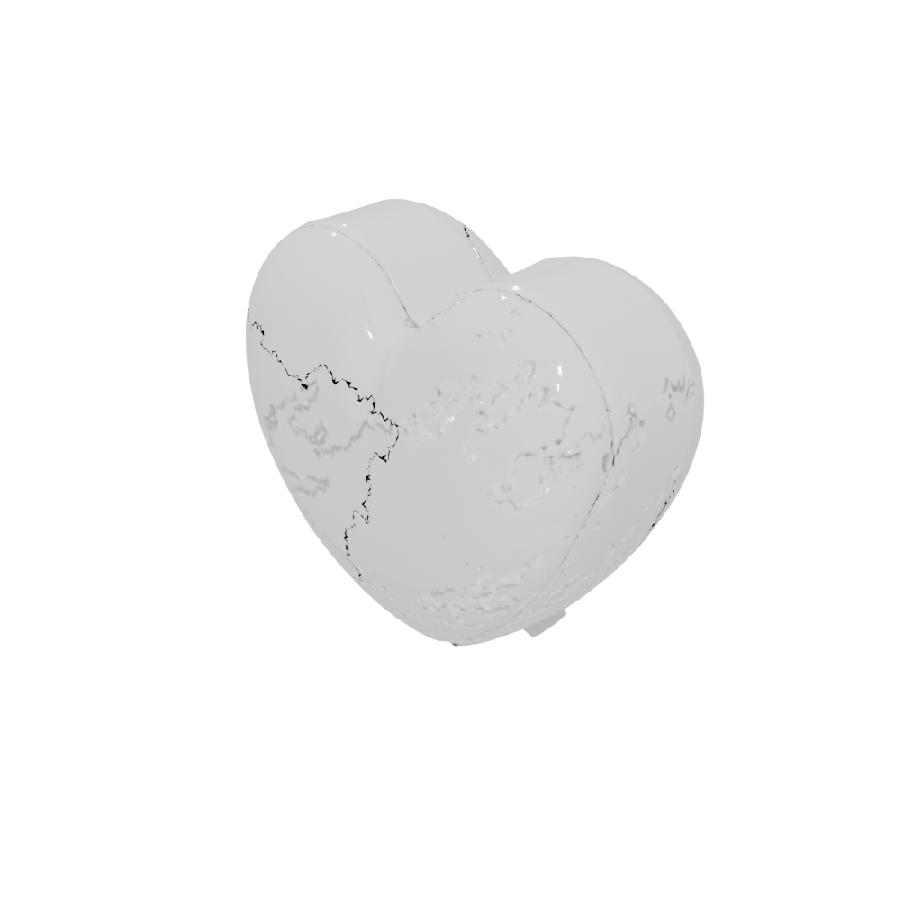 Jumbo Modern Heart Trinket Box — seasonal 3D print model, STL