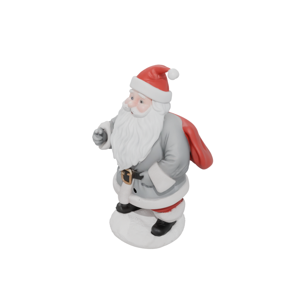 Jumbo Modern Santa Figurine Original — seasonal 3D print model, STL