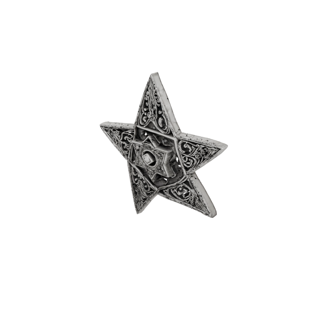 Jumbo Ornate Dreidel Spinner — seasonal 3D print model, STL