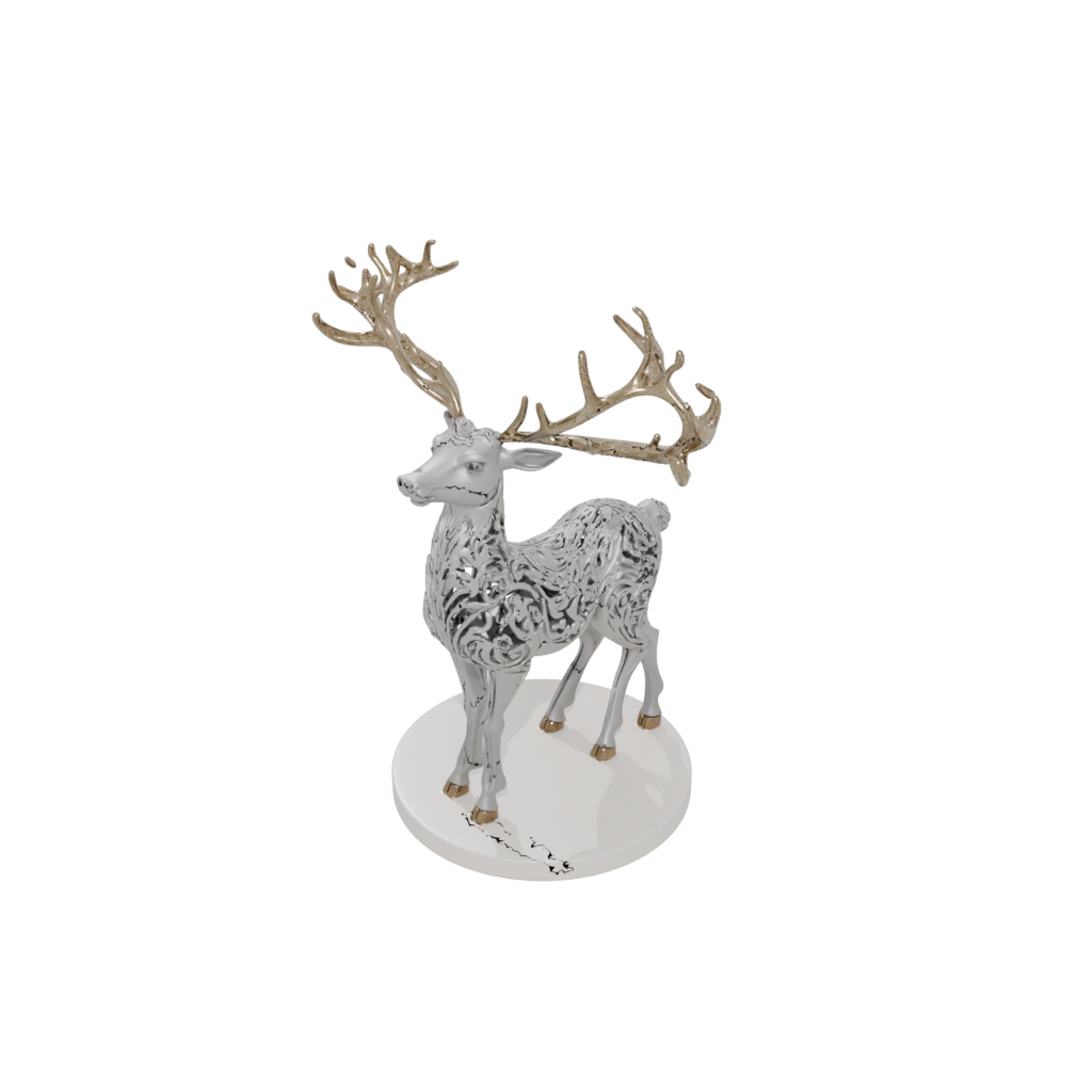 Jumbo Ornate Reindeer Figurine