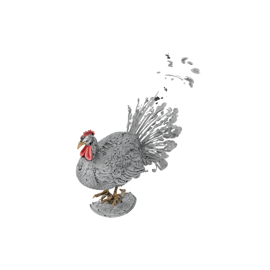Jumbo Ornate Turkey Centerpiece Figure