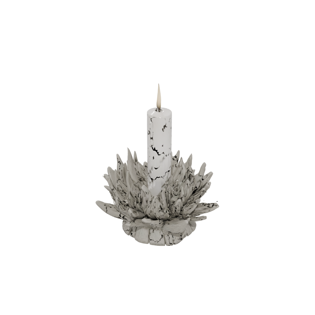 Jumbo Rustic Advent Candle Holder — seasonal 3D print model, STL