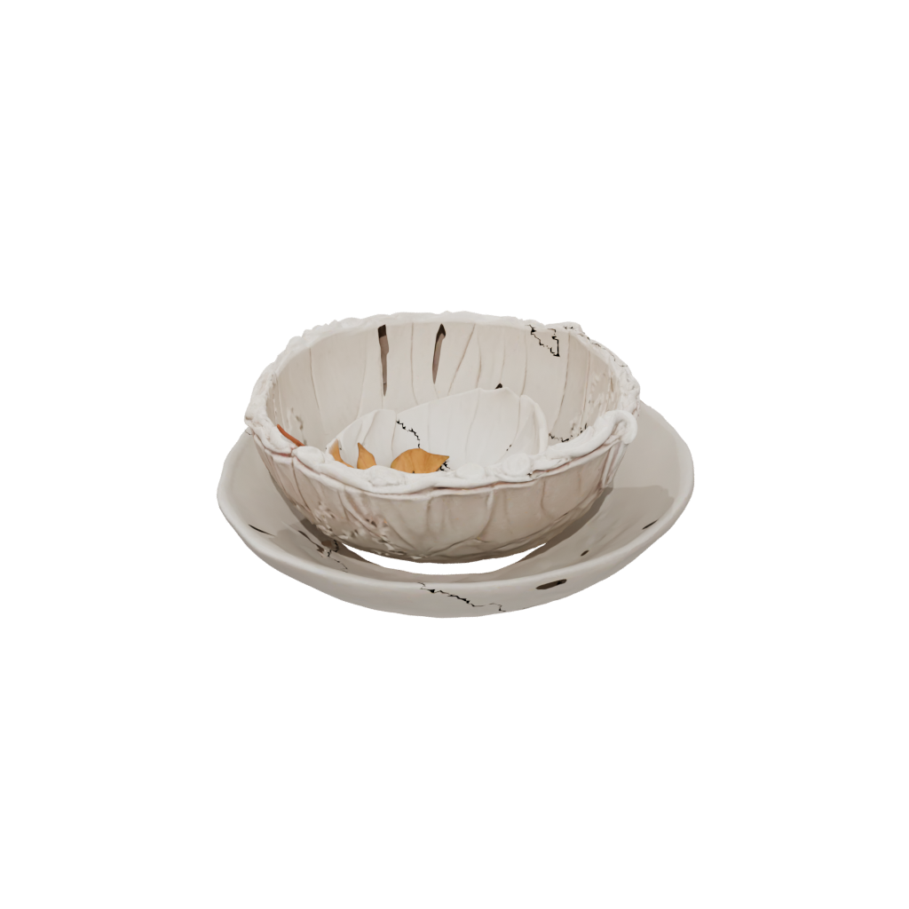 Jumbo Rustic Autumn Leaf Bowl — seasonal 3D print model, STL