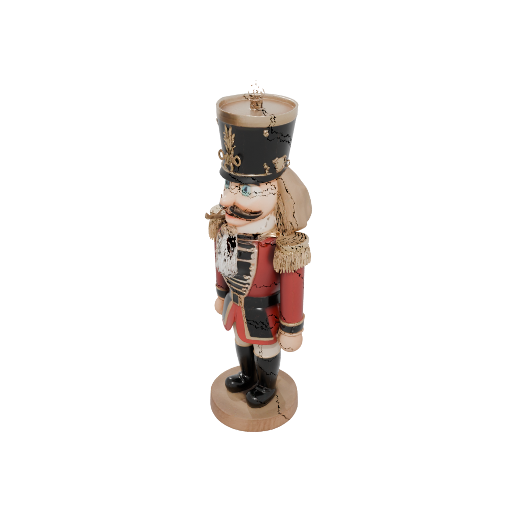 Jumbo Rustic Nutcracker Soldier Original — seasonal 3D print model, STL