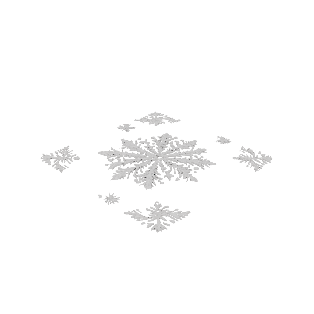 Jumbo Rustic Ornate Snowflake Ornament — seasonal 3D print model, STL