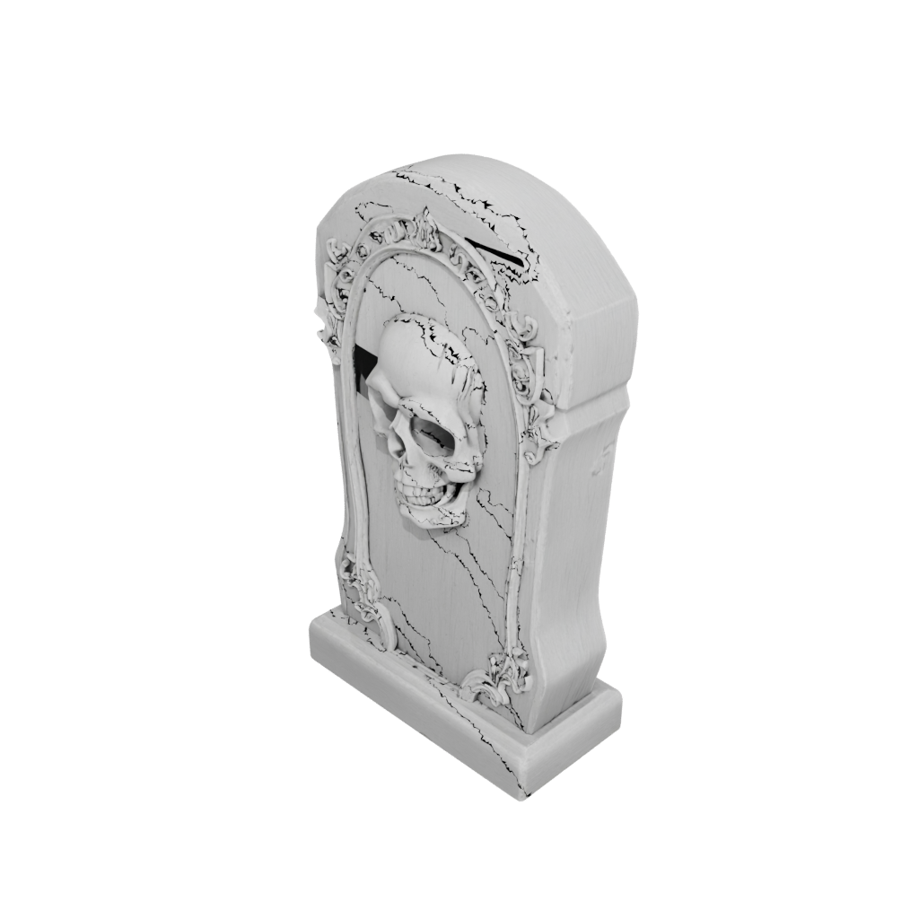 Jumbo Rustic Tombstone Prop Mini — seasonal 3D print model, STL
