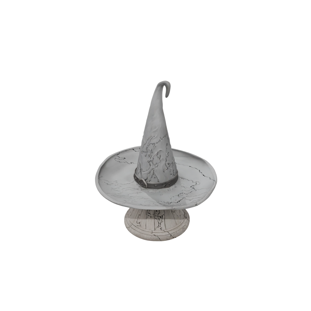 Jumbo Rustic Witch Hat Holder — seasonal 3D print model, STL
