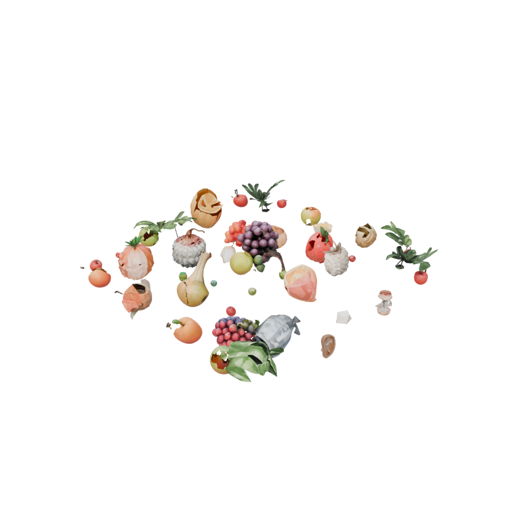 Low-Poly Cute Cornucopia Centerpiece — seasonal 3D print model, STL