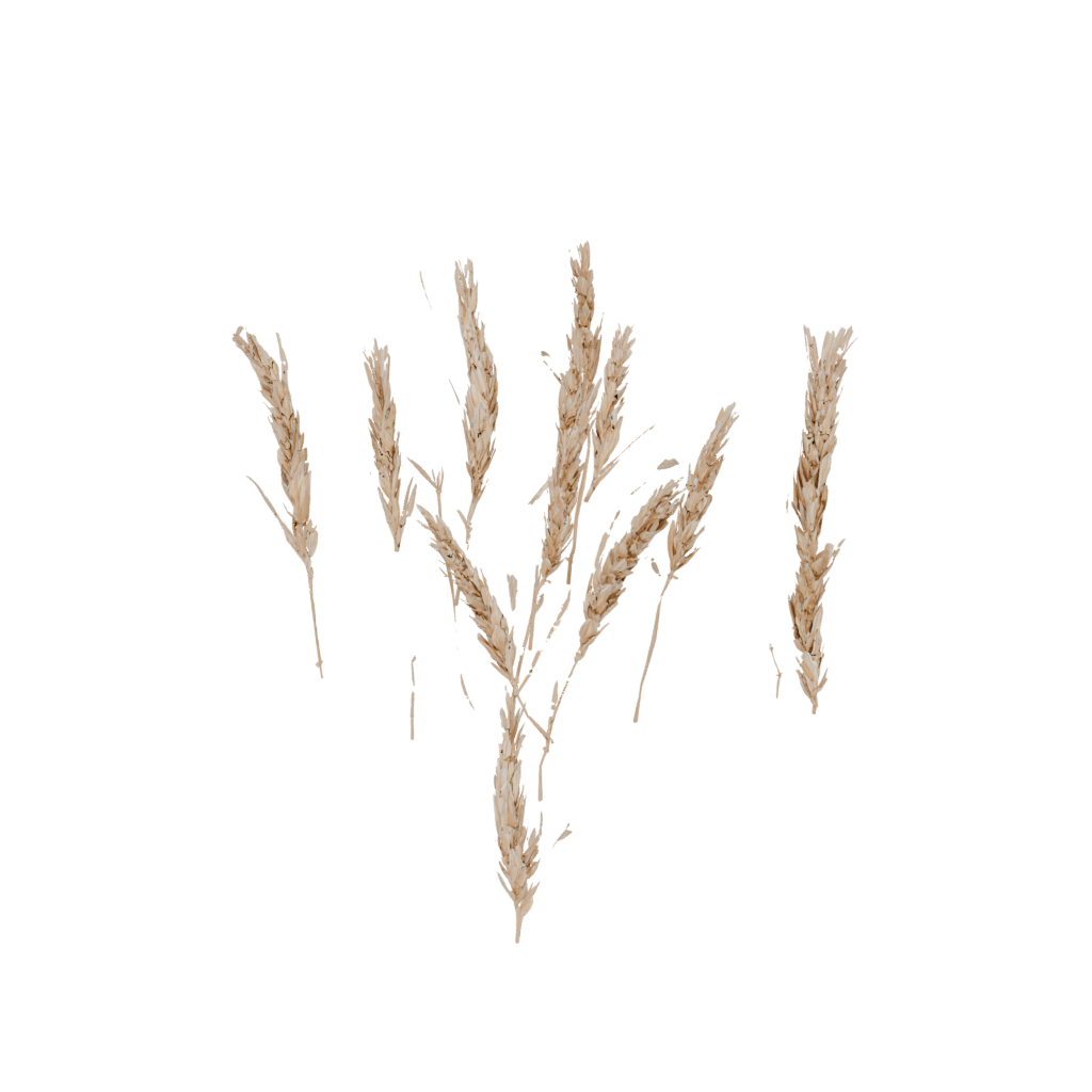 Low-Poly Modern Harvest Wheat Sheaf — seasonal 3D print model, STL