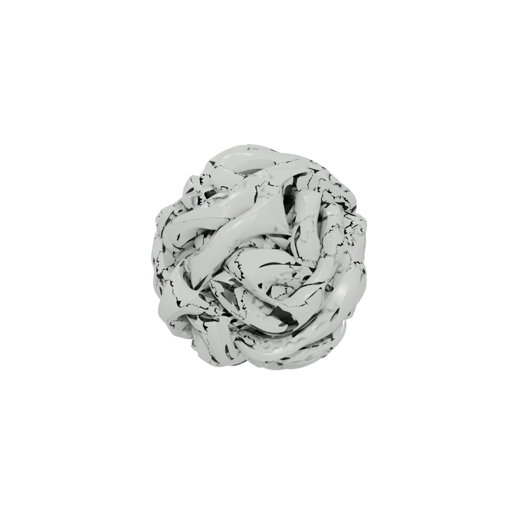 Low-Poly Modern Valentine Love-Knot — seasonal 3D print model, STL