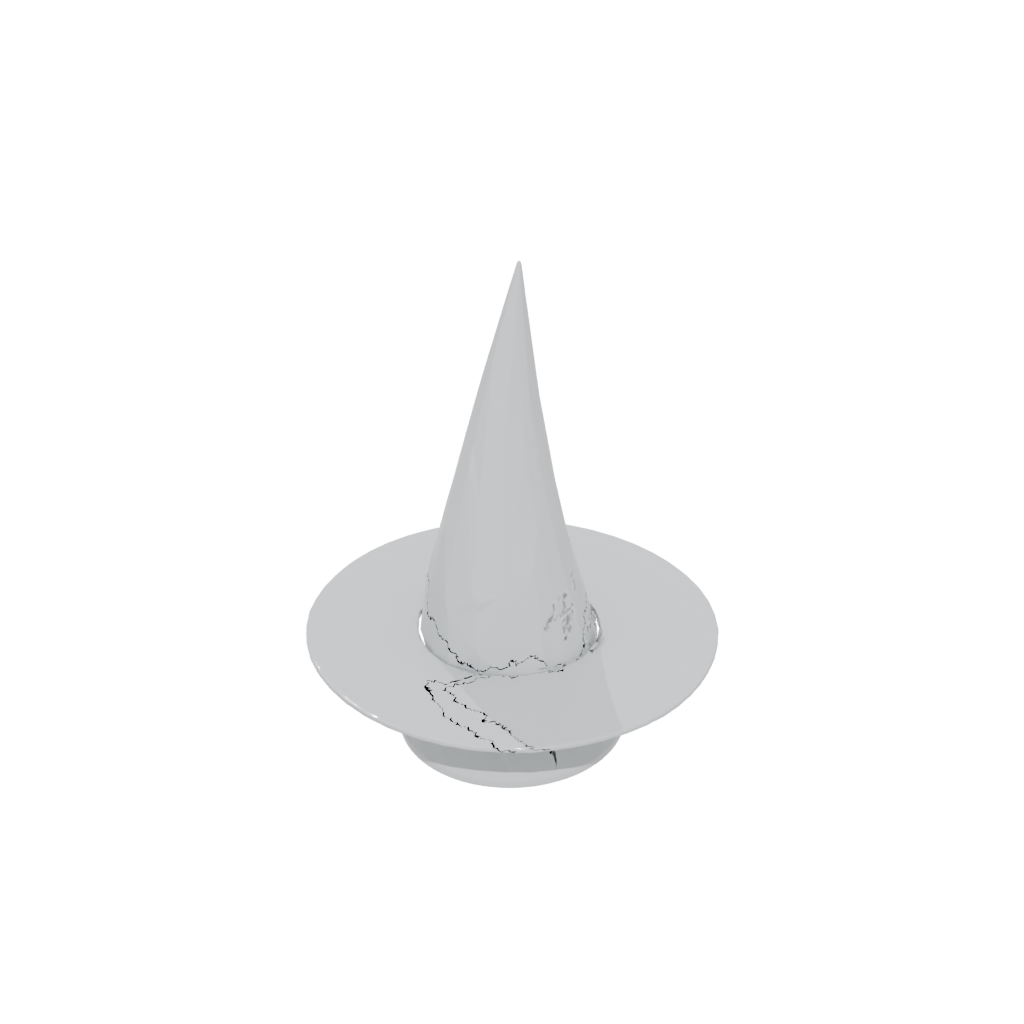 Low-Poly Modern Witch Hat Holder — seasonal 3D print model, STL