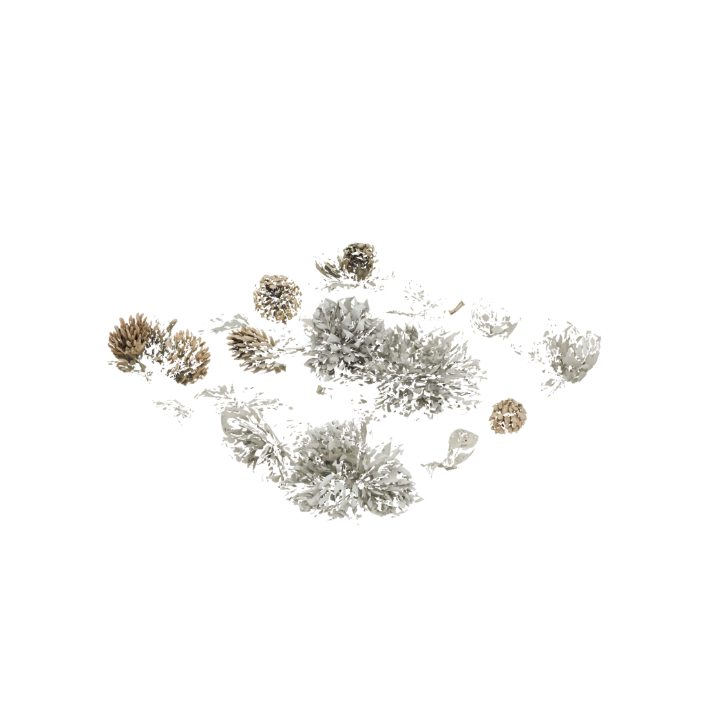 Low-Poly Rustic Cornucopia Centerpiece — seasonal 3D print model, STL