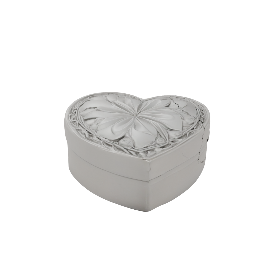 Low-Poly Rustic Heart Trinket Box — seasonal 3D print model, STL