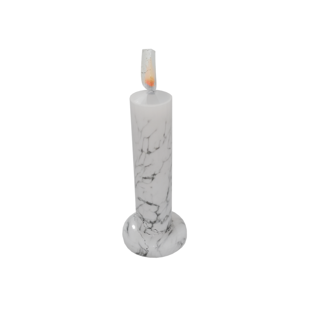 Marble Cute Advent Candle Holder — seasonal 3D print model, STL