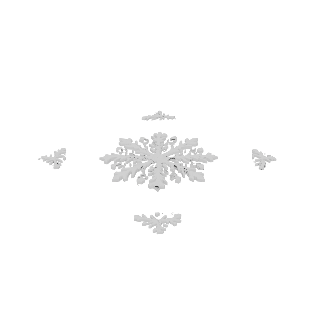 Marble Cute Ornate Snowflake Ornament — seasonal 3D print model, STL