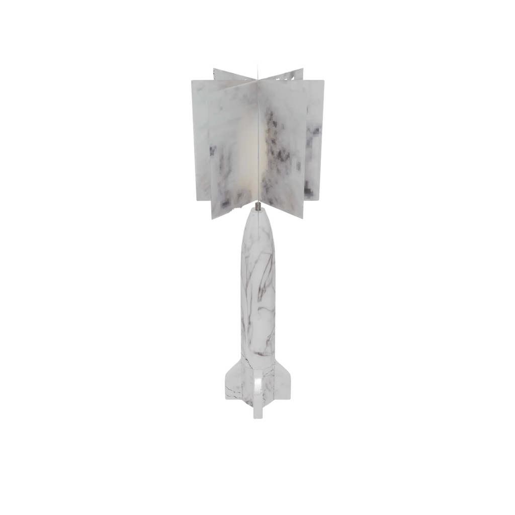 Marble Modern Firework Rocket Decoration