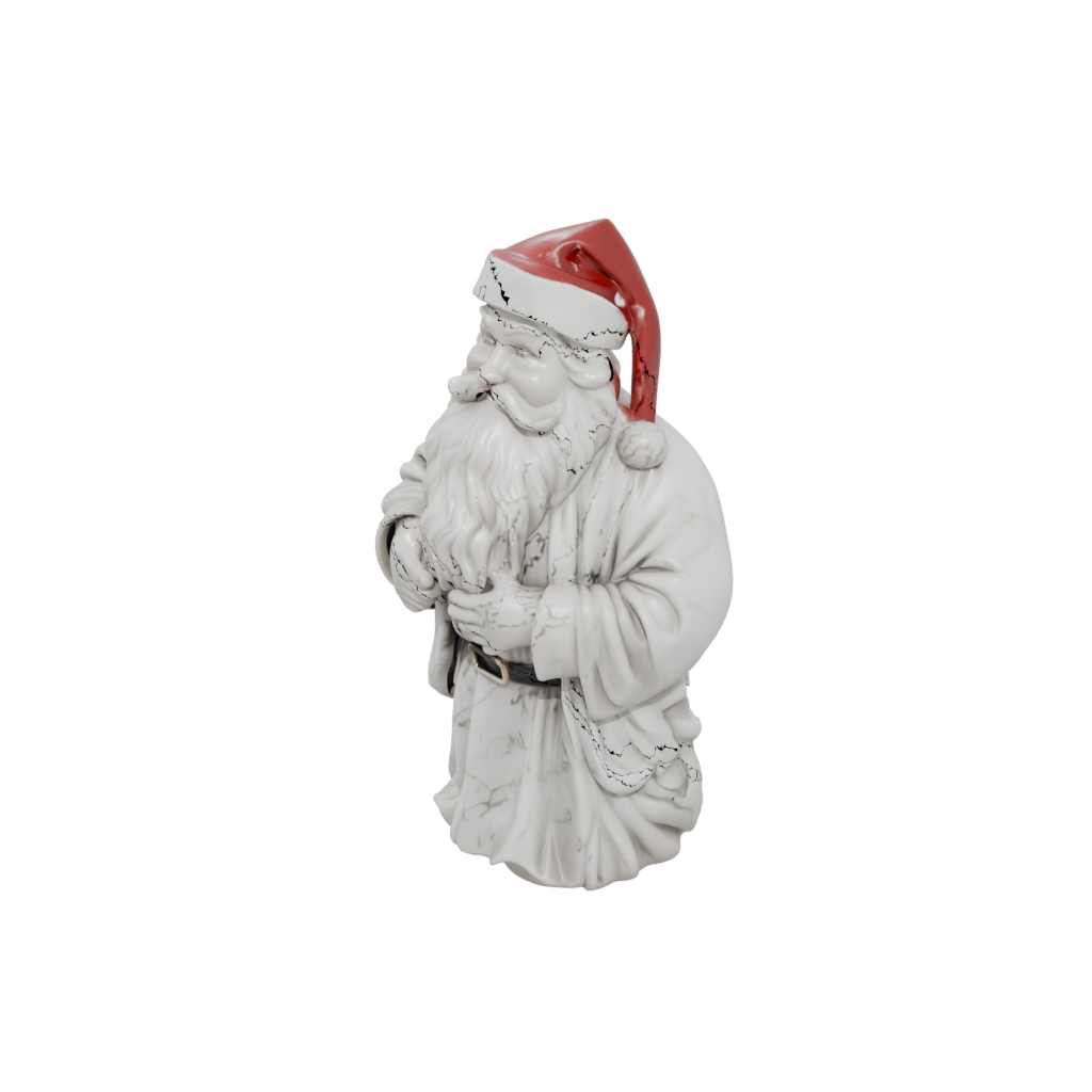 Marble Modern Santa Figurine Original