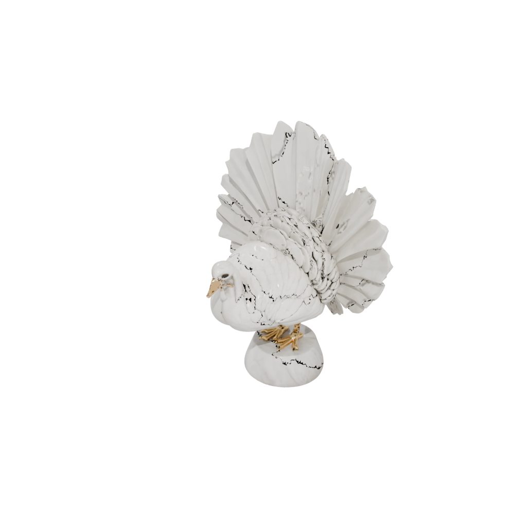 Marble Modern Turkey Centerpiece Figure