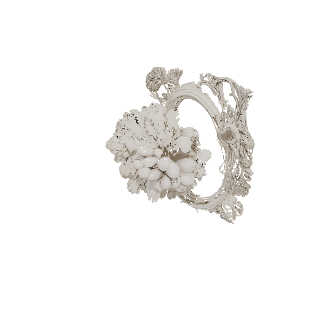 Marble Ornate Cornucopia Centerpiece — seasonal 3D print model, STL